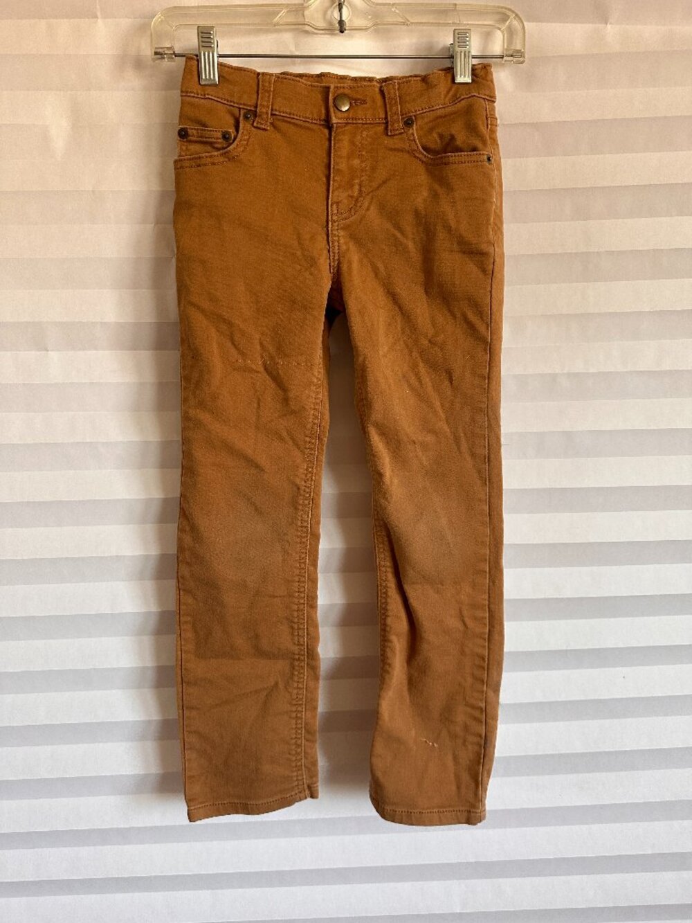 Wonder Nation Boys Brown Slim Fit Jeans Size 7 Slim Adjustable Waist Denim